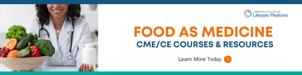Food As Medicine Courses and Resources Advertisement