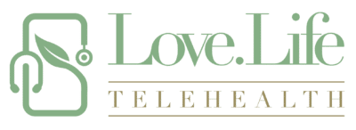 Love Life Telehealth Logo White Large